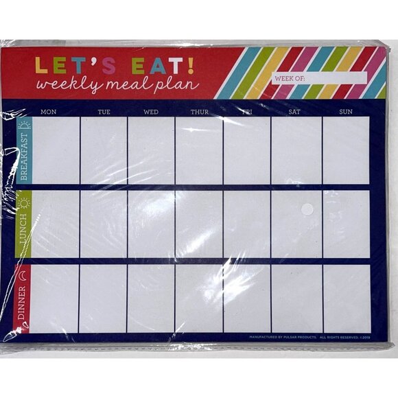 Weekly Meal Menu Planner Desk Pad Daily To Do List Journal Lot - Picture 2 of 3